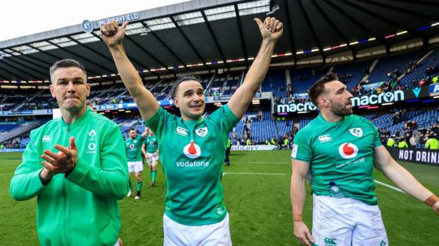 <div>Six Nations: Ireland eye 'dream' England date after laughing amidst Murrayfield chaos</div>