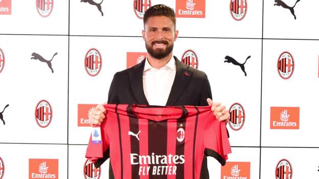 Olivier Giroud: Chelsea striker seals AC Milan move - BBC Sport