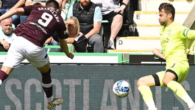 Hearts sink Hibs with last-gasp Shankland strike