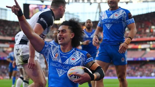 Rugby League World Cup: England 26-27 Samoa
