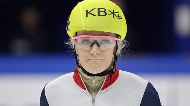 Elise Christie wins 1,000m World Championships silver - BBC Sport