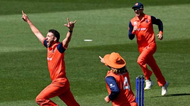 T20 World Cup: Netherlands secure nervy victory over Namibia