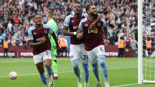 Aston Villa 3-1 Crystal Palace: Douglas Luiz and Leon Bailey score in stoppage time