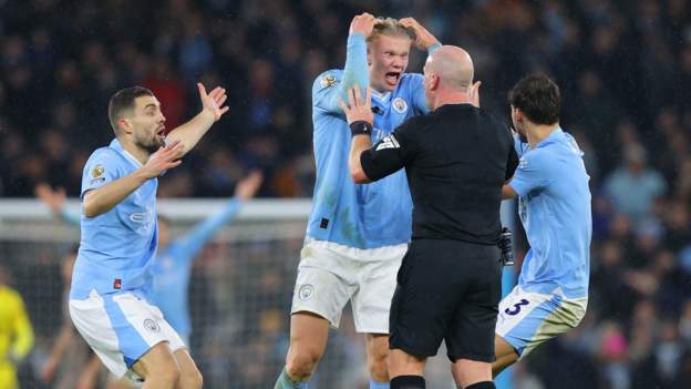 Man City 3-3 Tottenham: Pep Guardiola guarded on referee's late 'mistake'