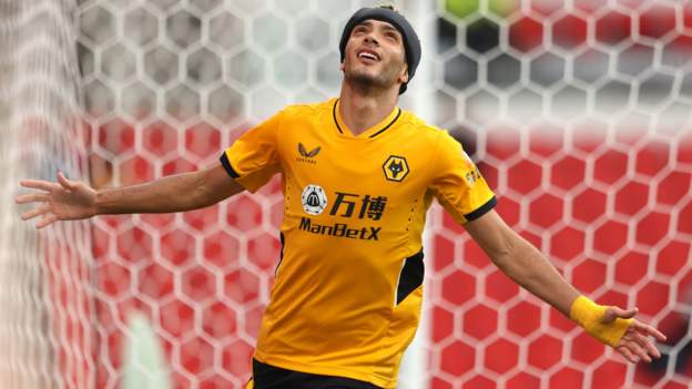 Raul Jimenez: Wolves striker scores first goal since comeback from fractured skull