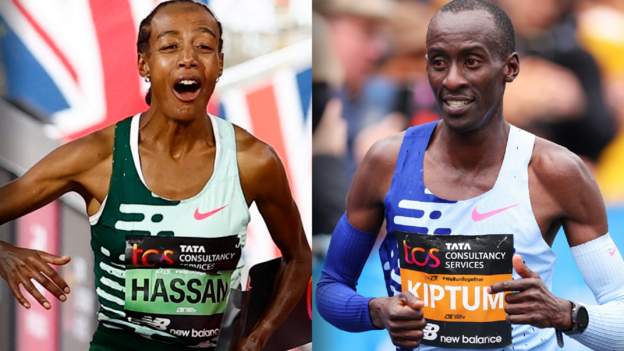 London Marathon 2023: Kelvin Kiptum and Sifan Hassan win with superb runs