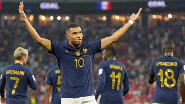 World Cup 2022: France 2 Denmark 1: Kylian Mbappe scores twice as holders reach ..