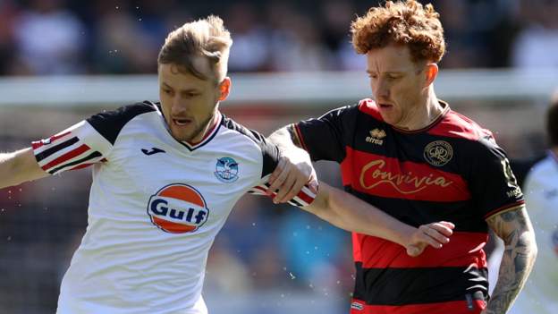 Cook volley gives QPR victory at Swansea