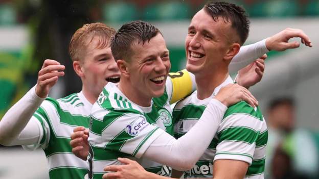 Celtic 6-0 St Mirren: Turnbull hat-trick as hosts storm to league summit