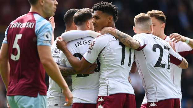Burnley 1-3 Aston Villa: Danny Ings scores against his old club