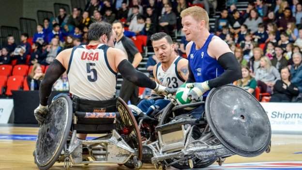 Wheelchair rugby - GB v USA