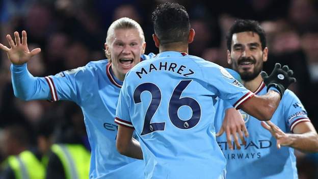 Chelsea 0-1 Manchester City: Riyad Mahrez goal moves champions within five point..