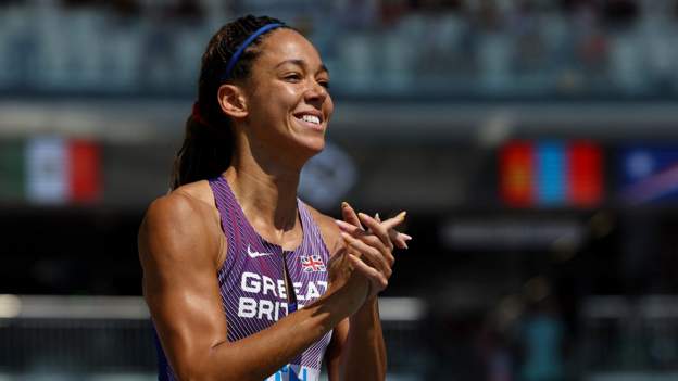 World Championships 2023: Katarina Johnson-Thompson leads before final heptathlon event