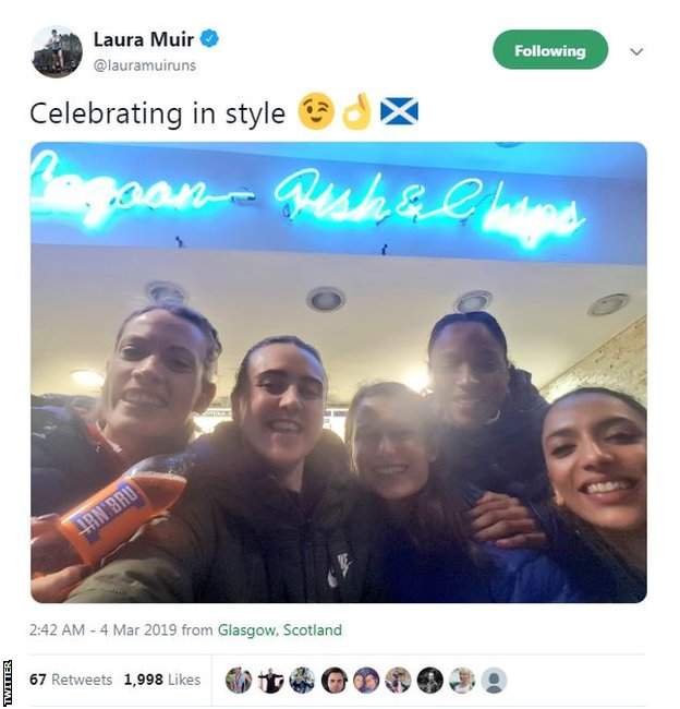 Laura Muir tweet