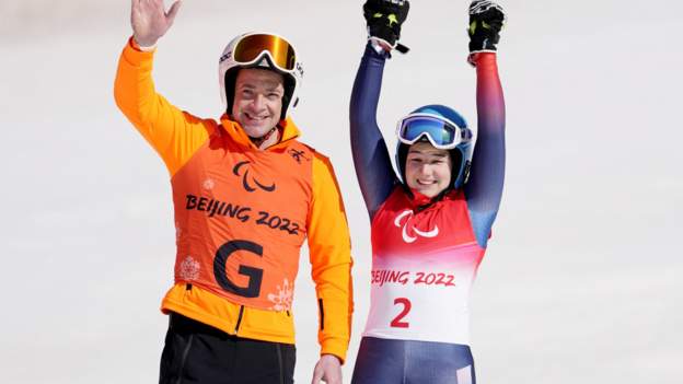 Winter Paralympics: Menna Fitzpatrick wins super-G silver in Beijing