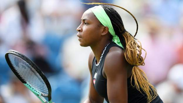 Gauff thrashes Burrage to reach Eastbourne quarters