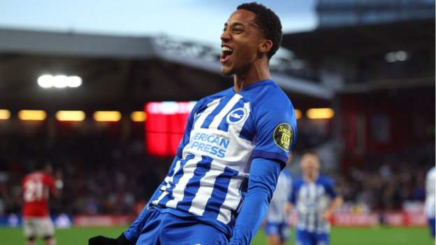 Nottingham Forest 2-3 Brighton & Hove Albion: 10-man Seagulls seal stunning win at City Ground