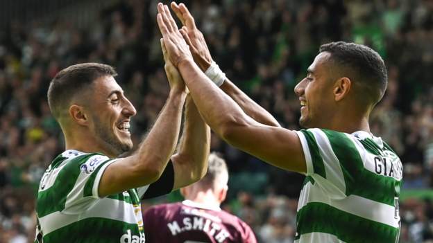 Celtic 2-0 Hearts: Hosts go two points clear at top