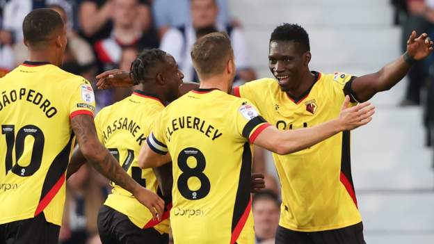 Senegal's Sarr scores from own half as Watford draw