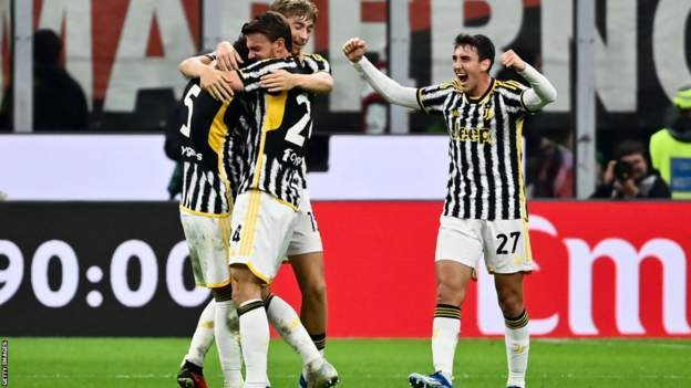 AC Milan 0-1 Juventus: Ten-man Milan miss chance to go top of Serie A with home defeat