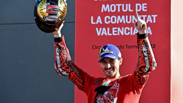 MotoGP: Francesco Bagnaia wins the world title at season-ending Valencia Grand Prix