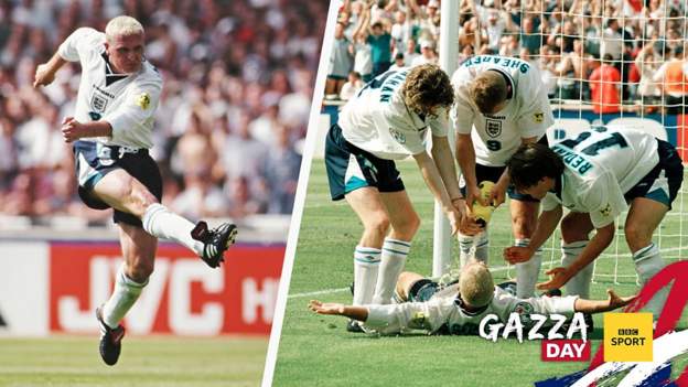 Euro 96: Paul Gascoigne's stunning goal seals England win over Scotland