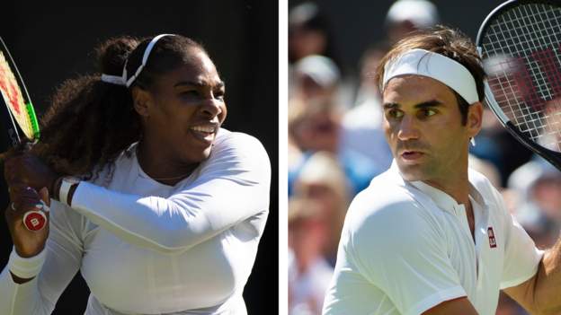 Roger Federer and Serena Williams win on Wimbledon day one - BBC Sport