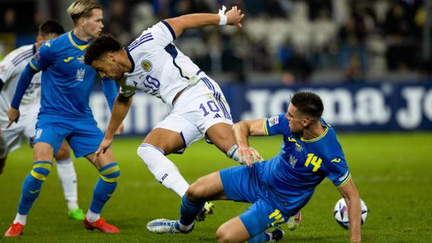 Ukraine 0-0 Scotland: Steve Clarke's side earn Nations League promotion