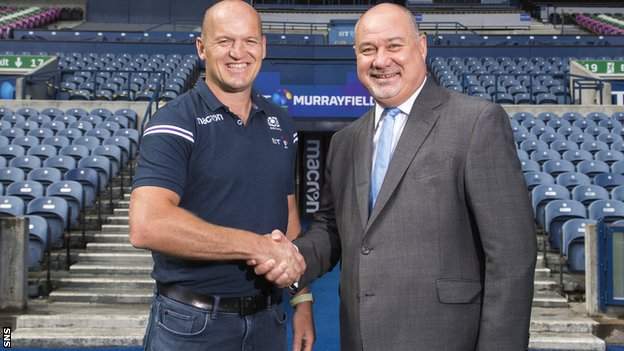 Scotland rugby head coach Gregor Townsend and chief executive Mark Dodson have deferred a portion of their wages until September