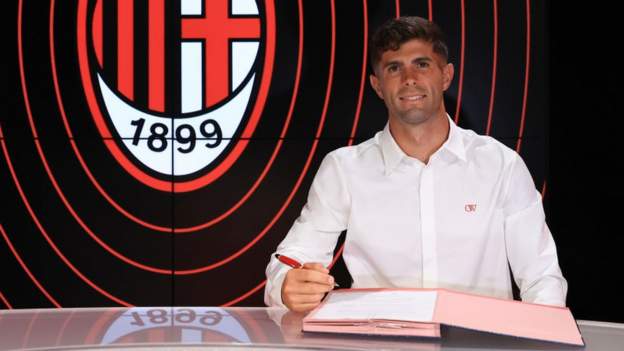 Pulisic completes £20m move from Chelsea to AC Milan