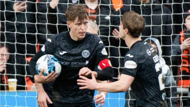 Dundee United 1-1 St Mirren: Contentious Mark O'Hara penalty earns draw ...