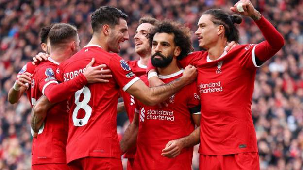 Liverpool 2-0 Everton: Mohamed Salah nets twice as Reds win Merseyside derby