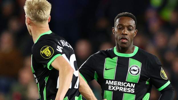 Crystal Palace 1-1 Brighton & Hove Albion: Danny Welbeck scores late equaliser for Seagulls