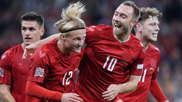 Denmark 2-0 France: France narrowly avoid Nations League relegation despite defeat