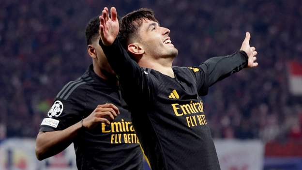 Superb Diaz strike earns Real Madrid win at Leipzig