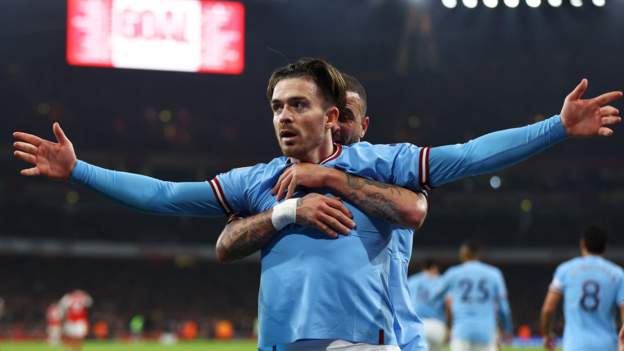 Man City go top with win over title rivals Arsenal