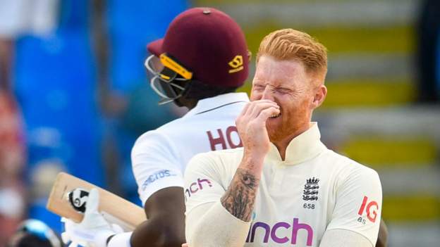 England in West Indies: Tourists bowlers blunted on attritional second day in An..