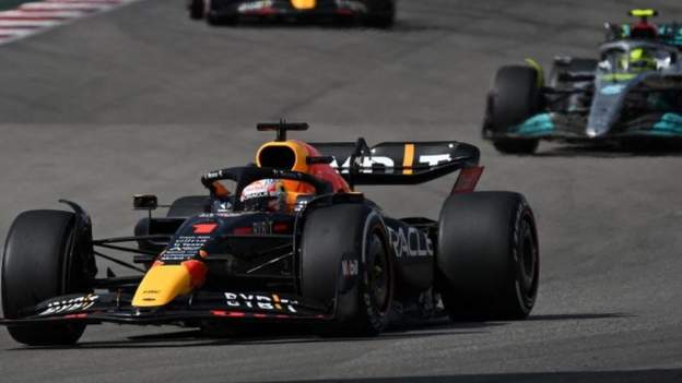 United States GP: Max Verstappen equals win record with late Lewis Hamilton overtake