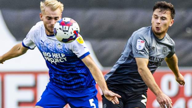 Championship: Wigan's defeat by Cardiff played with different-sized goals