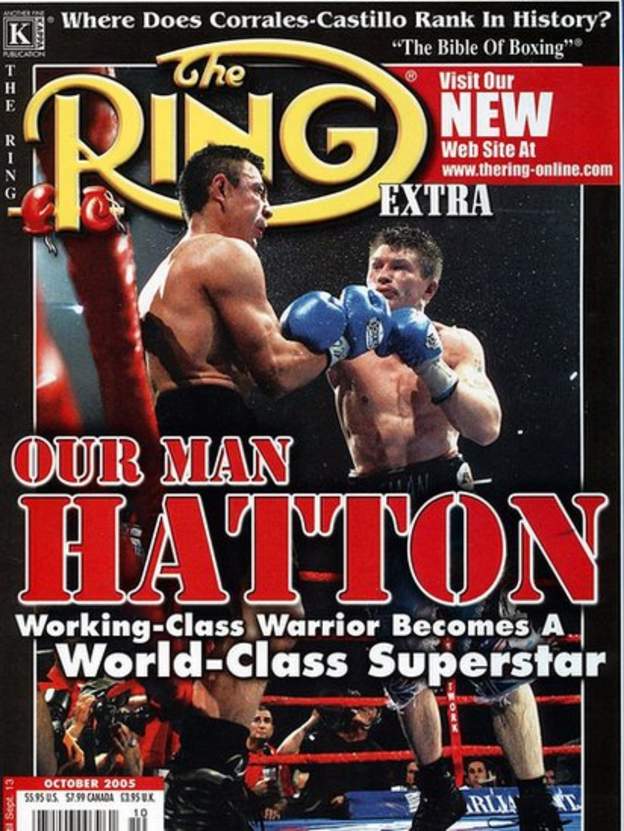 Hatton's win featured on the cover of the prestigious Ring Magazine