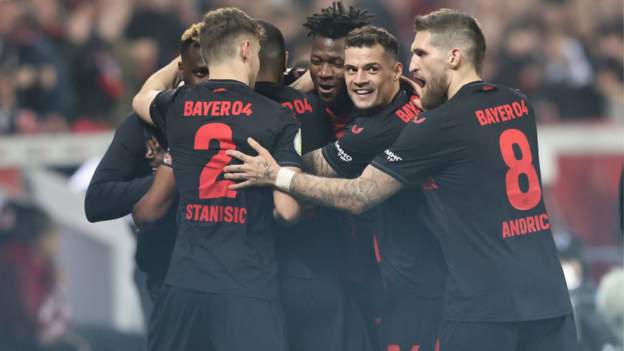 Leverkusen thrash Dusseldorf to reach German Cup final