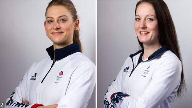 Bryony Page (left) and Kat Driscoll