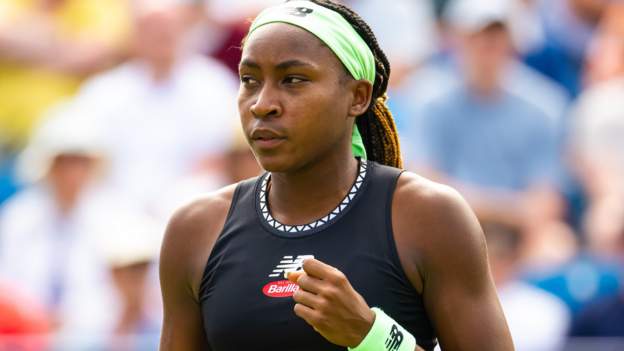 Eastbourne International: Gauff thrashes Burrage, while Ostapenko beats Dart to reach last 16