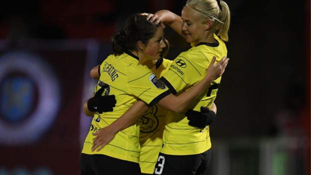 Continental League Cup: Pernille Harder scores a hat-trick as Chelsea advance to semi-finals