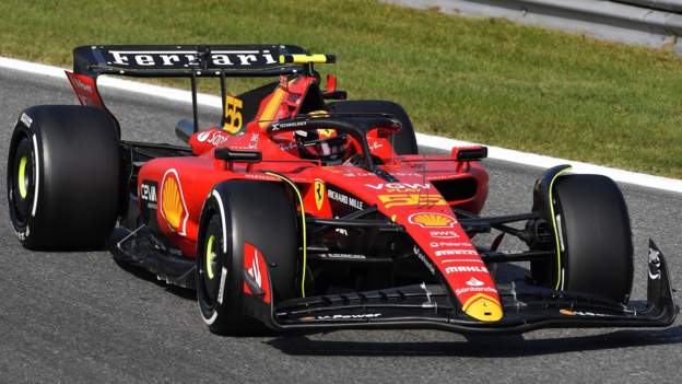 Italian Grand Prix: Carlos Sainz beats Max Verstappen to pole position