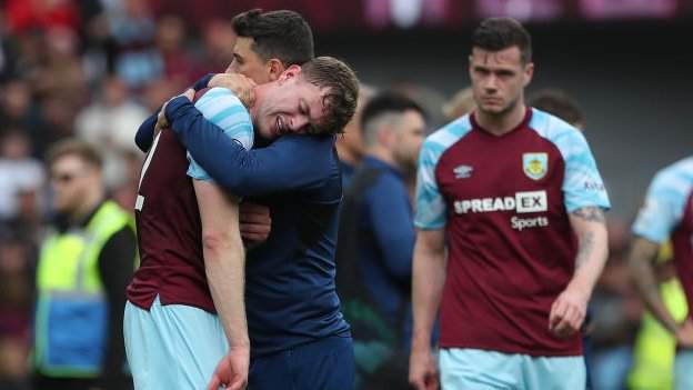 Burnley 1-2 Newcastle: Clarets relegated after six seasons in the Premier League