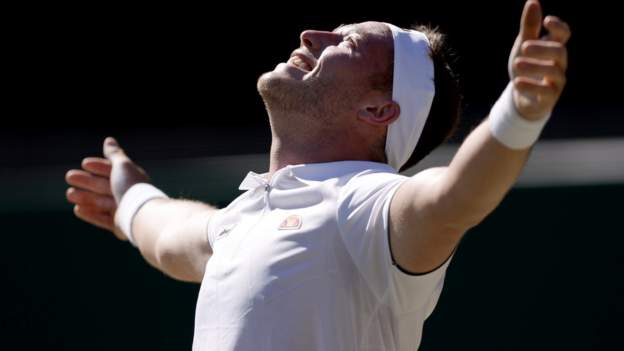 Wimbledon: Alfie Hewett into first wheelchair singles final after remarkable comeback