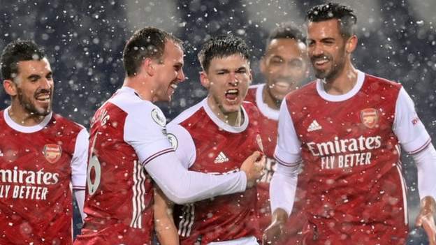 Arsenal Kieran Tierney Sends Social Media Abuzz With Stunning Strike And Short Sleeves Bbc Sport