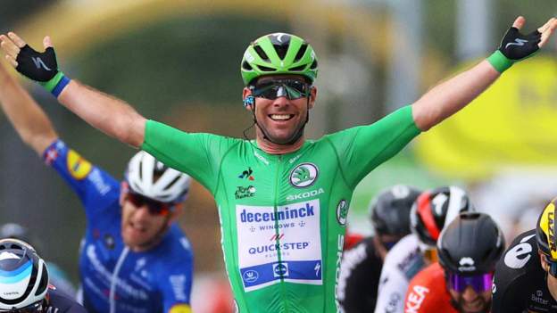 Tour de France 2021: Mark Cavendish wins 33rd stage to move within one of all-time record