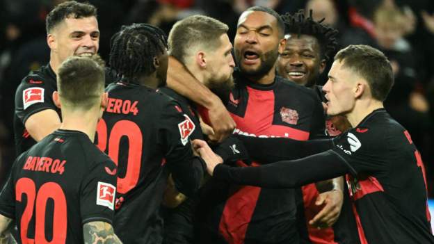 Leverkusen set unbeaten record and go 11 points clear